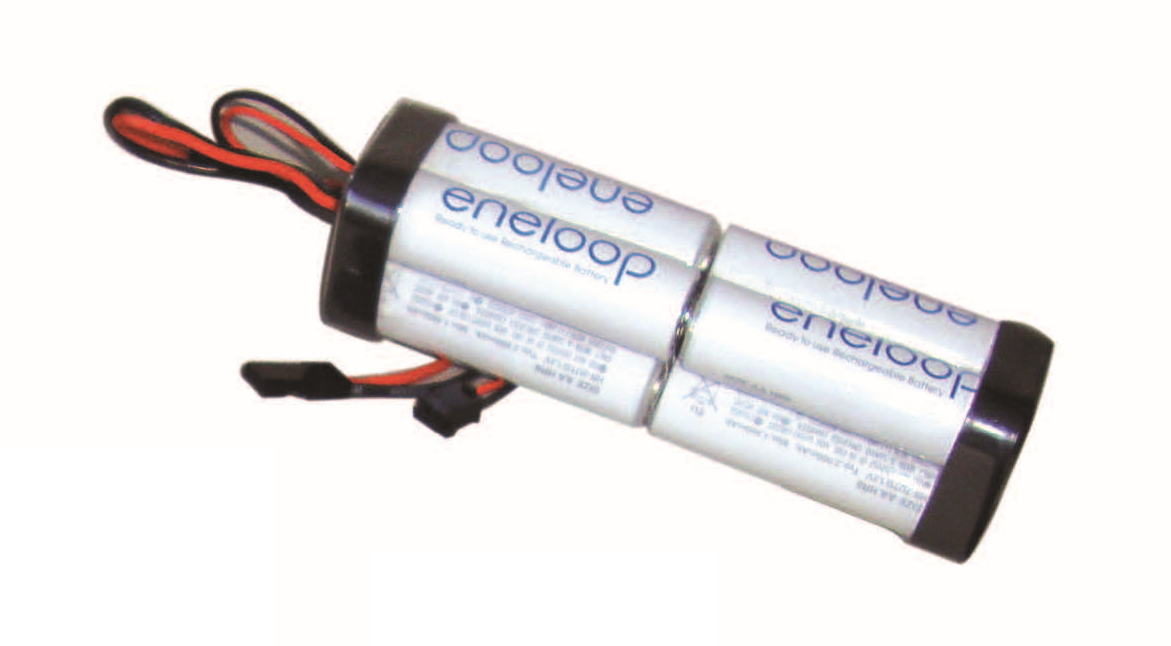 Eneloop sender batteri, 9,6 Volt, 1900 mAh.