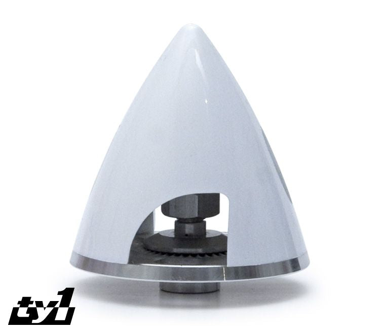 Spinner, 2 bladet El 45mm Hvid, 3 mm aksel TEXSON