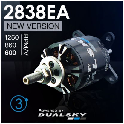 Dualsky XM2838EA-10 V3, 1250KV