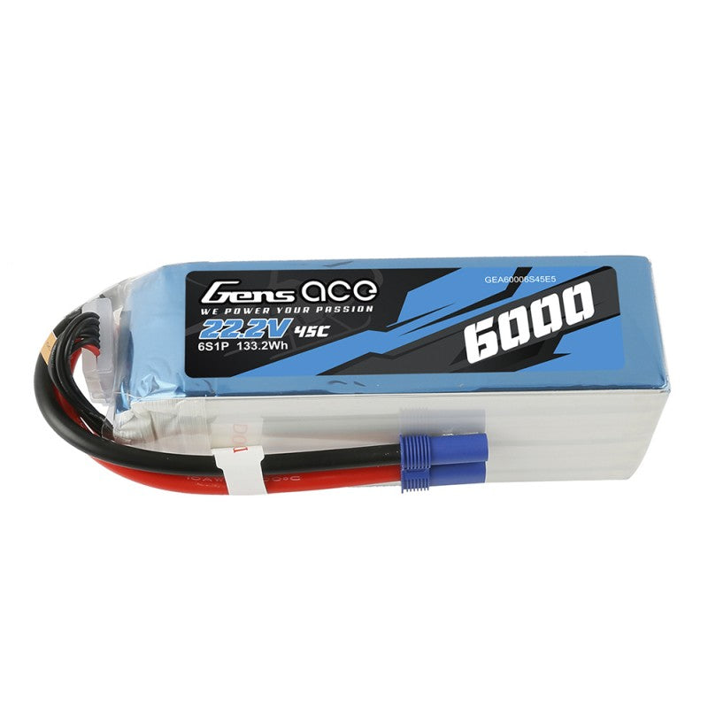 Gens ace G-Tech 6S 6000mAh 22.2V 45C EC5