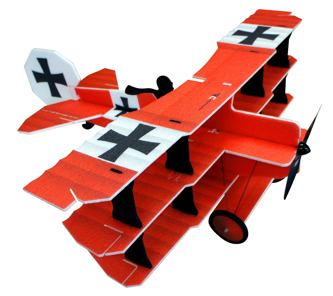 Crack Fokker Dr. I, rød EPP model.