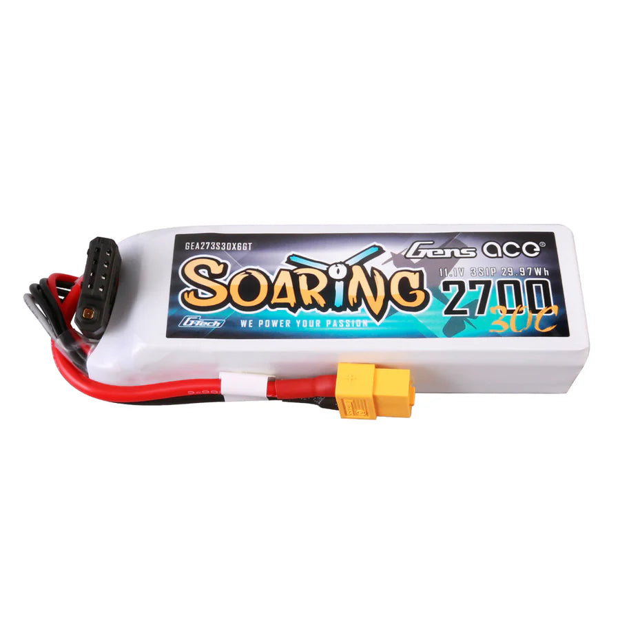 Gens ace G-Tech Soaring 2700mAh 11.1V 30C 3S1P med XT60 Stik