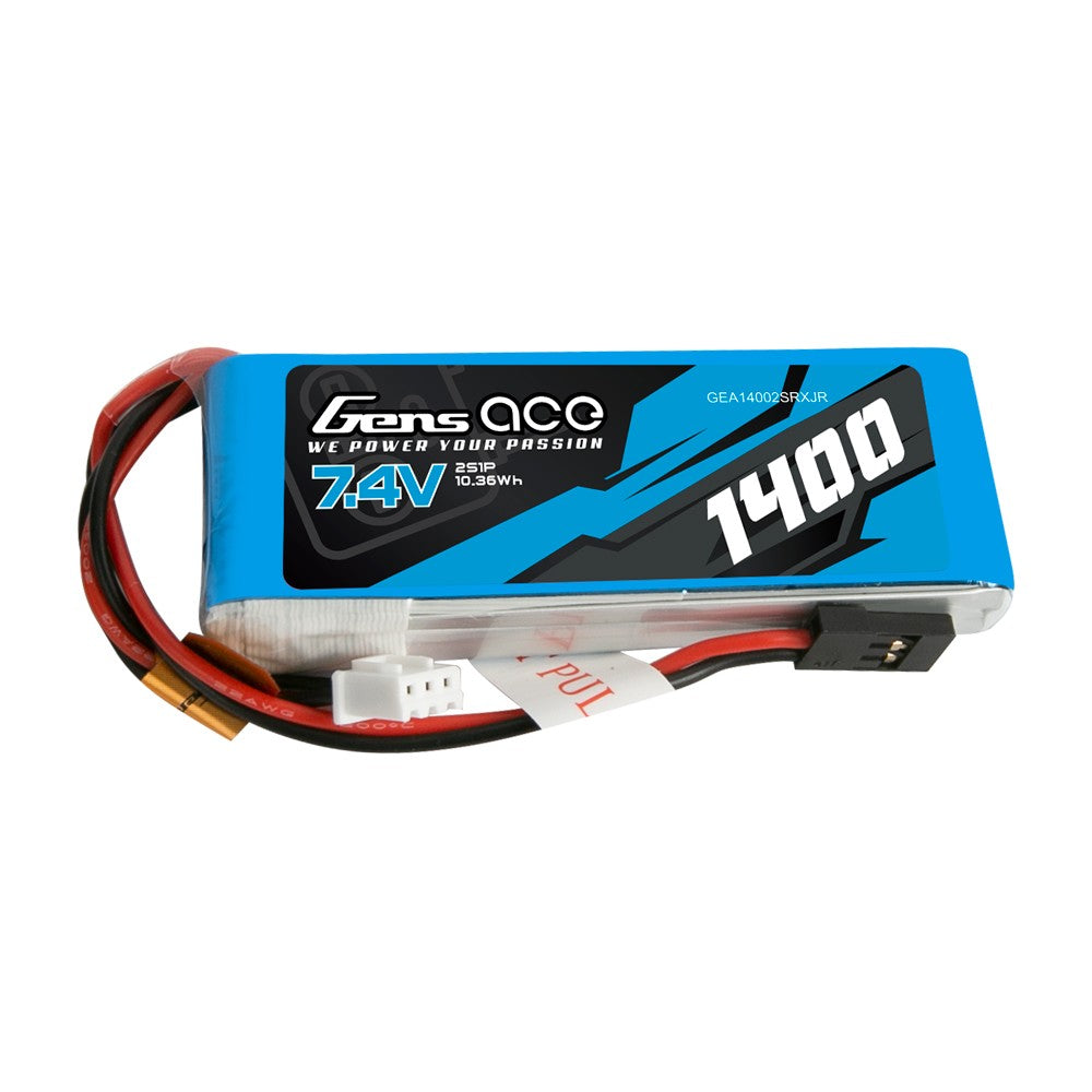Gens ace 1400mAh 7.4V Lipo sender/modtager-batteri.