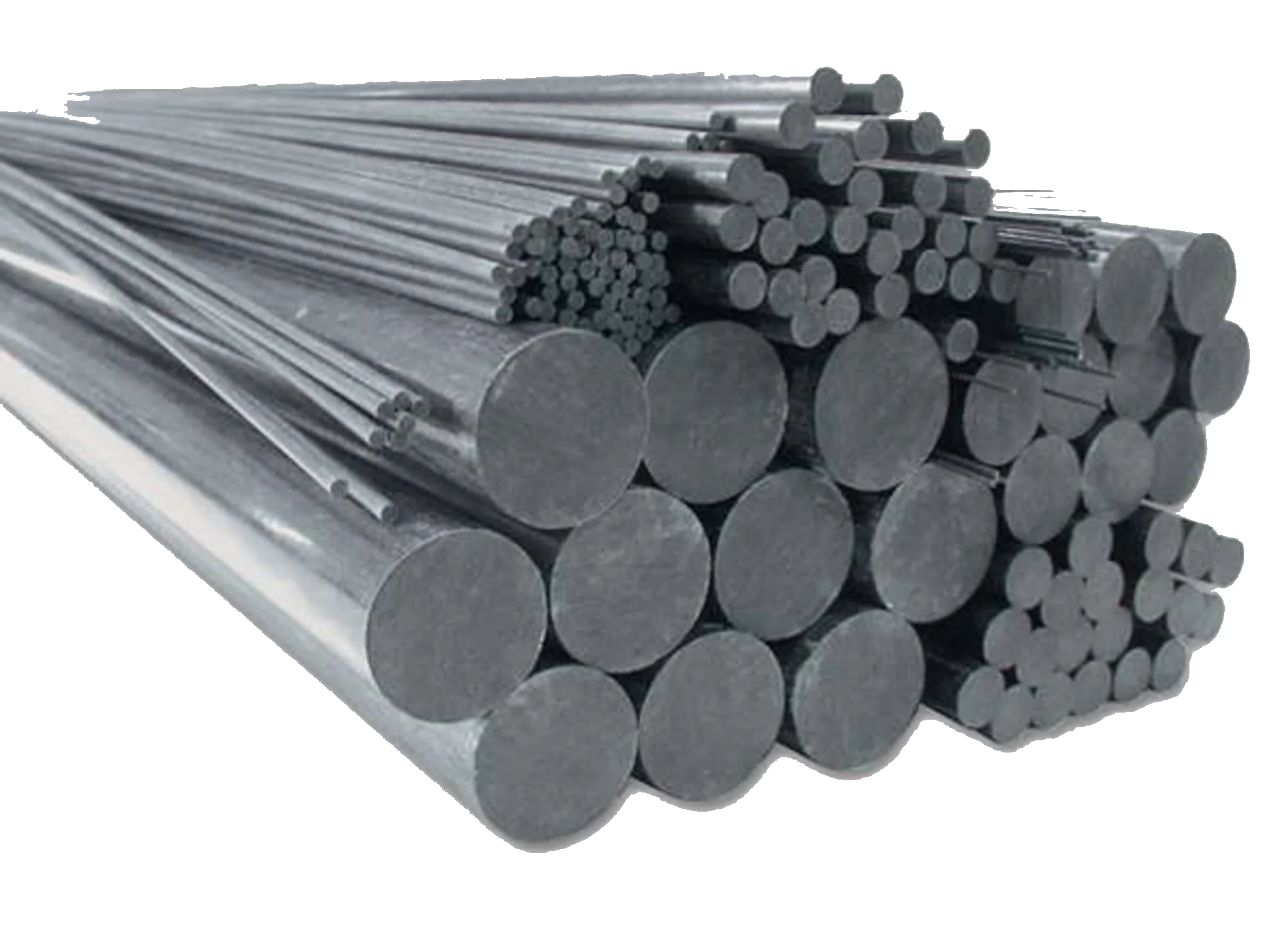 Kulfiberstænger 1000mm