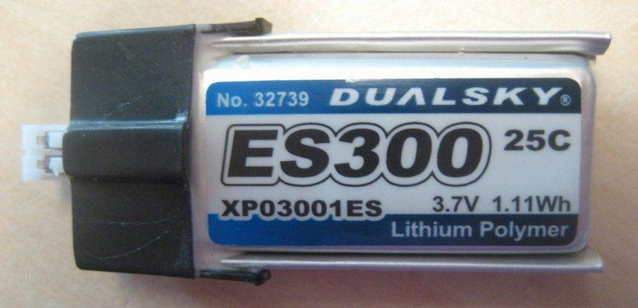 Dualsky LiPo batteri, 300mAh-1s, 30C for mCP X
