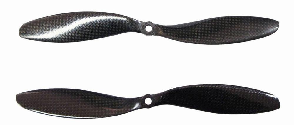 1 par 9 x 4,7 kulfiber propeller