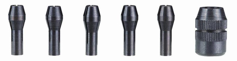 5 collets + collet nut