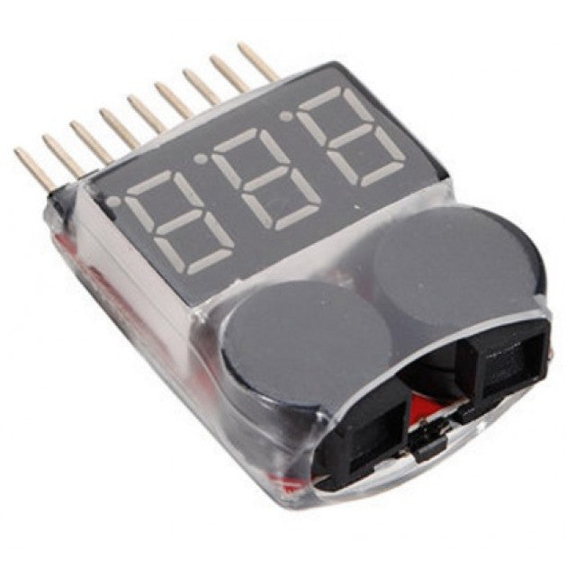 Lav spændings alarm for 2 til 8 LiPo celler