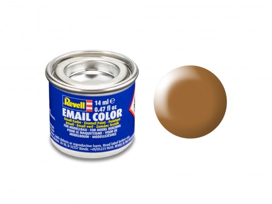Revell Enamel maling, Wood Brown, Silk, 14ml, RAL 8001
