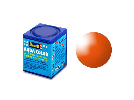 Revell Gloss Orange (RAL 2004) Aqua Color Acrylic - 18 ml