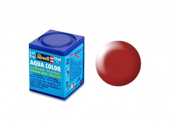REVELL Silk Fiery Red (RAL 3000)Aqua Color Acrylic 18ml