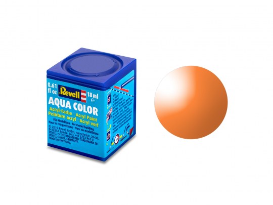 Revell Clear Orange Aqua Color Acrylic - 18 ml