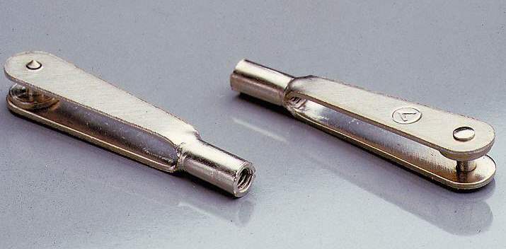 Link i metal til 2mm gevind, 10 stk