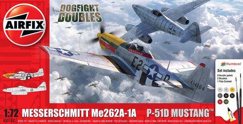 Airfix Messerschmitt Me262 & P-51D Mustang Dogfight Double