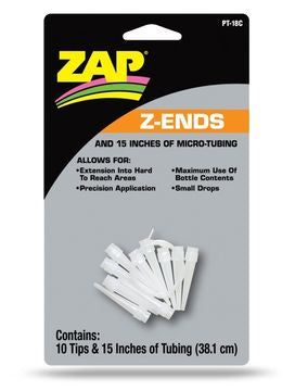 Z-End Extened Glue-tips + teflon tubing 10 stk.