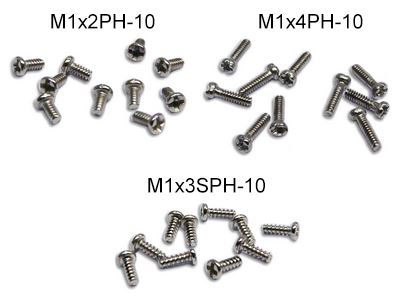 Skruesæt til CNC Upgrade Kit til Blade Nano QX/FPV