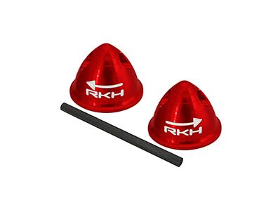 Alu propelmøtrikker 2 stk. til Blade 200QX, Rød