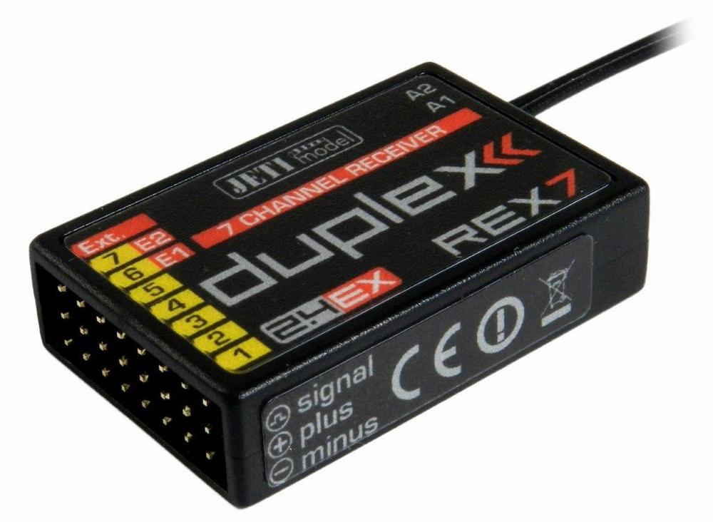 Jeti Duplex REX 7 modtager, 2,4 GHz