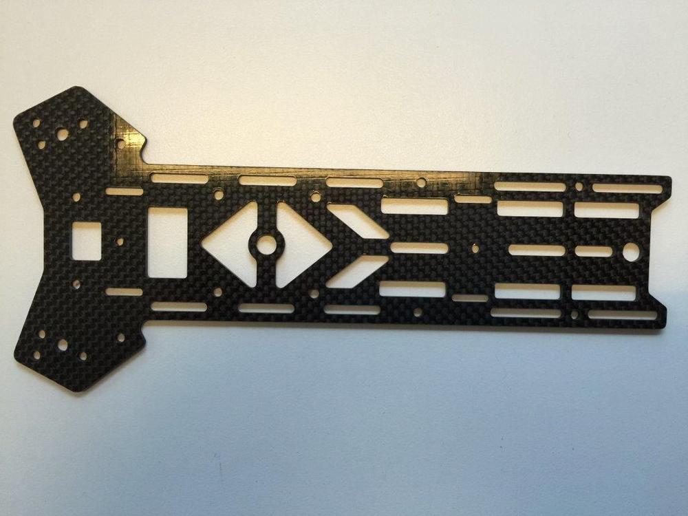 Bundplade til Night Hawk 300 i kulfiber