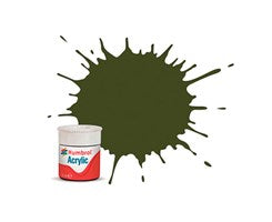 155 Humbrol Acrylic- Olive drab 14 ml.