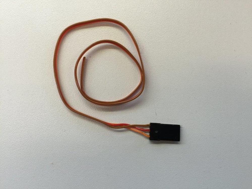 Servoledning med hunstik i den ene ende, 60 cm.