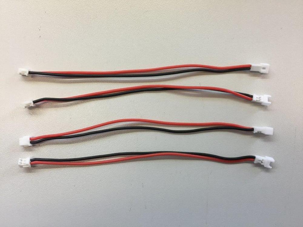Adapterkabel til Hitec X4 og SkyRC Multicharger X4 Micro lader, 4 stk. kabler.