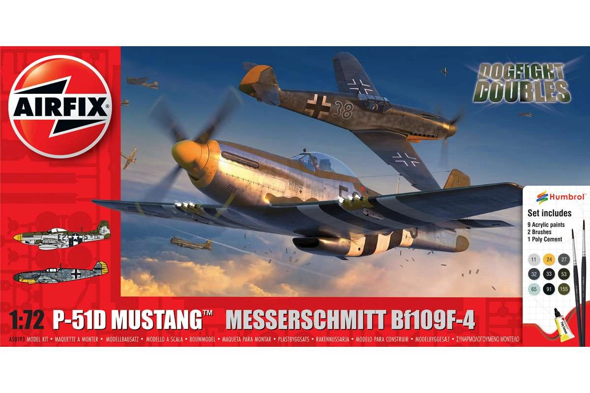Airfix P-51D Mustang vs Bf109F-4 Dogfight Double 1:72