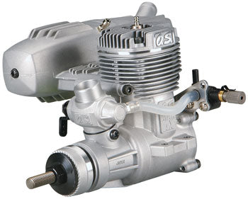 OS 46AX 2-takt Metanolmotor, 7,5ccm med lyddæmper.