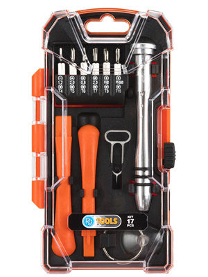 Smartphone / PC værktøjssæt, 17 dele