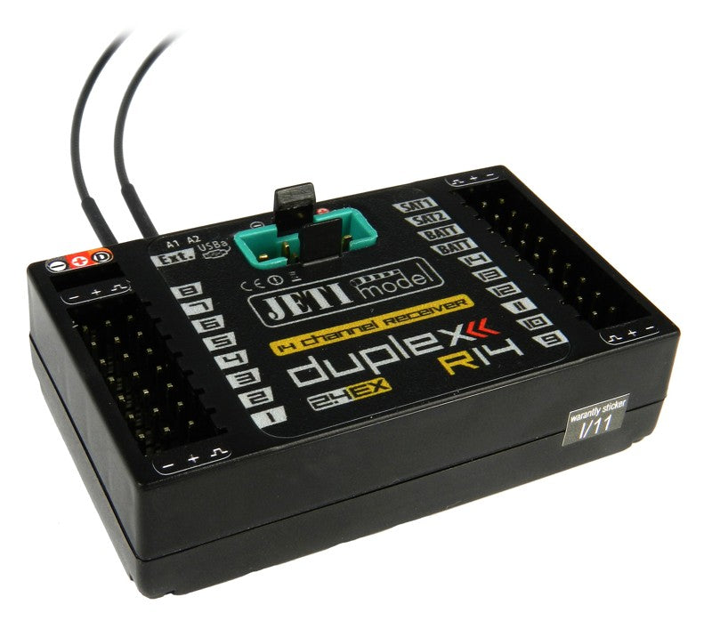 Jeti Duplex R14 EX modtager, 2,4 GHz
