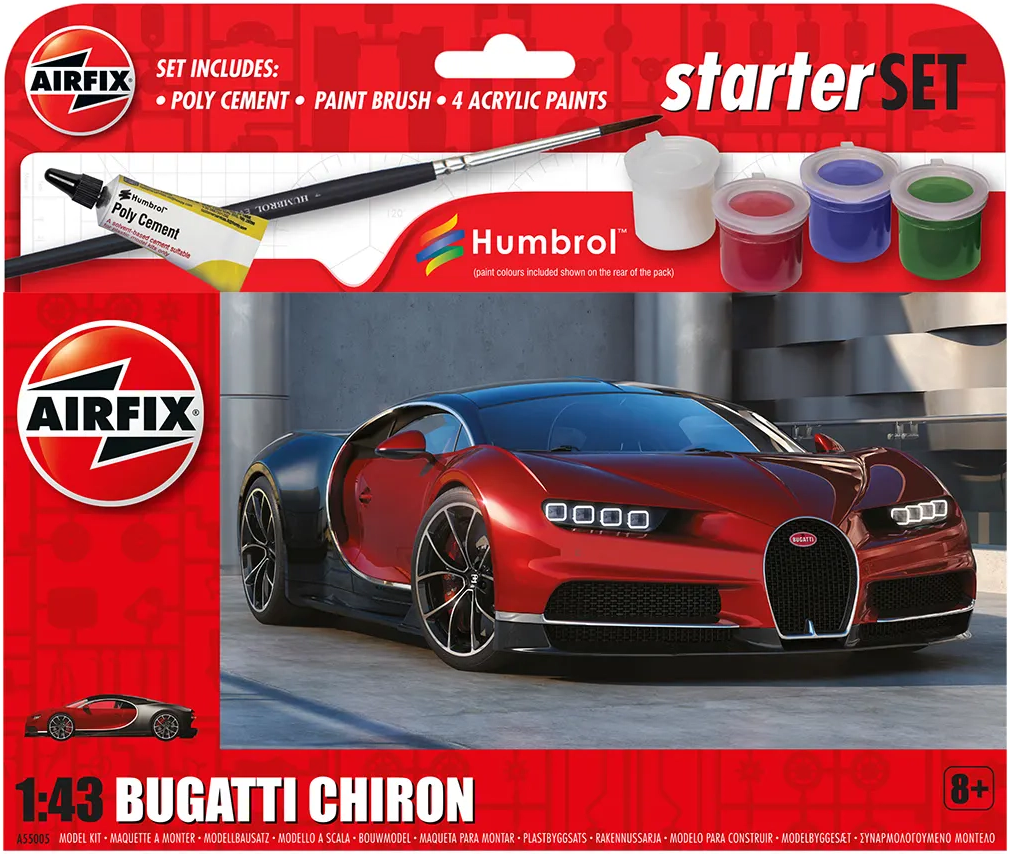 SMALL STARTER SET 1:43 BUGATTI CHIRON