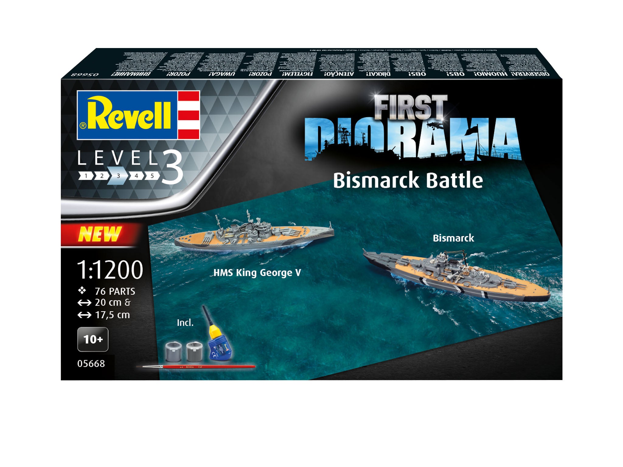 REVELL First Diorama Set - Bismarck Battle