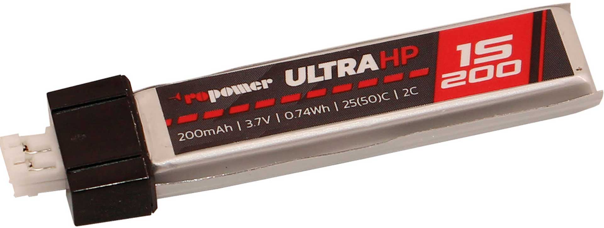 POWER ULTRA HP 200mAh 3,7 Volt 1S 25(50)C Lipo Batteri