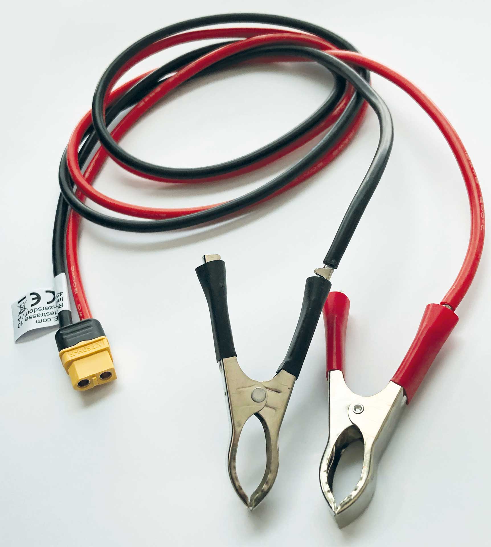 ISDT ladekabel XT-60-stik til krokodillenæb 12AWG 1m
