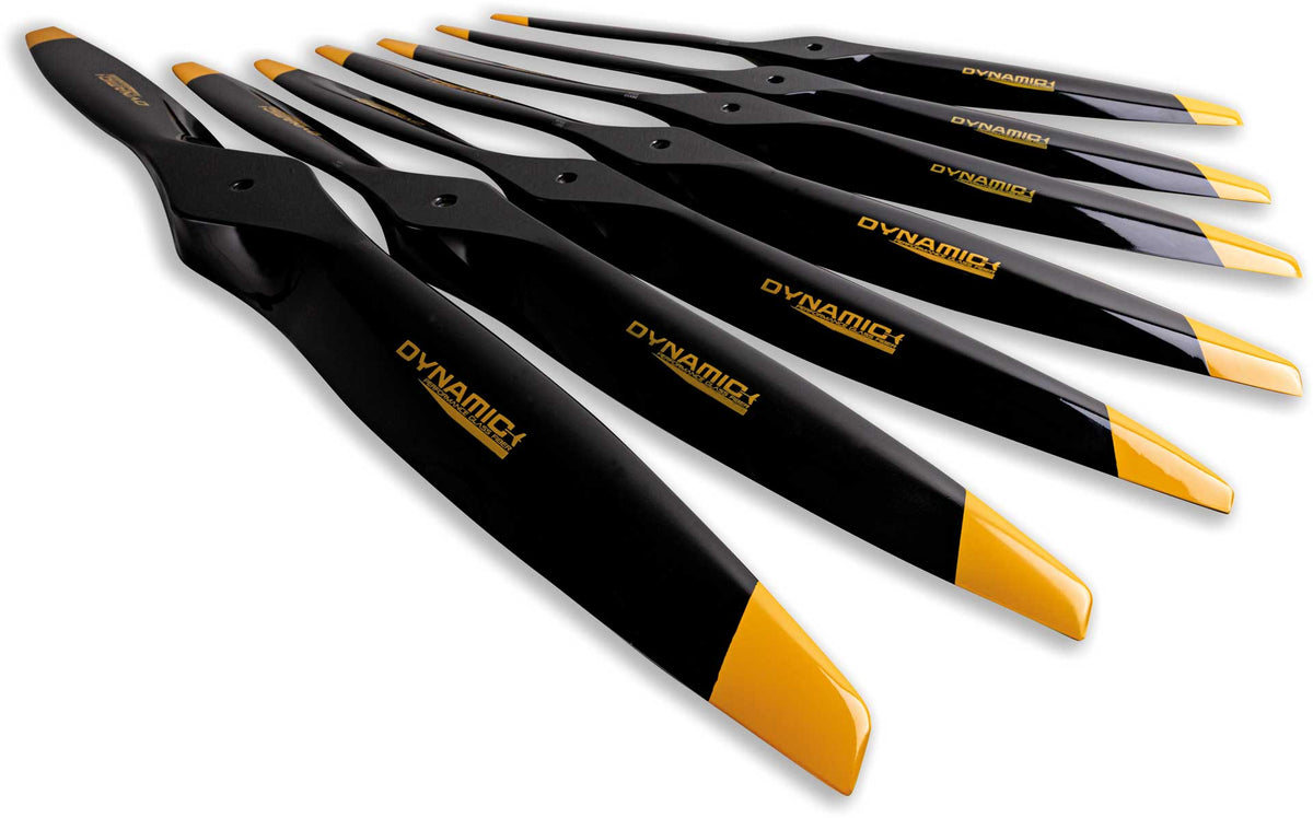 Robbe DYNAMIC 22x10" Glasfiber Performance GRP Propel Sort til forbrændingsmotor