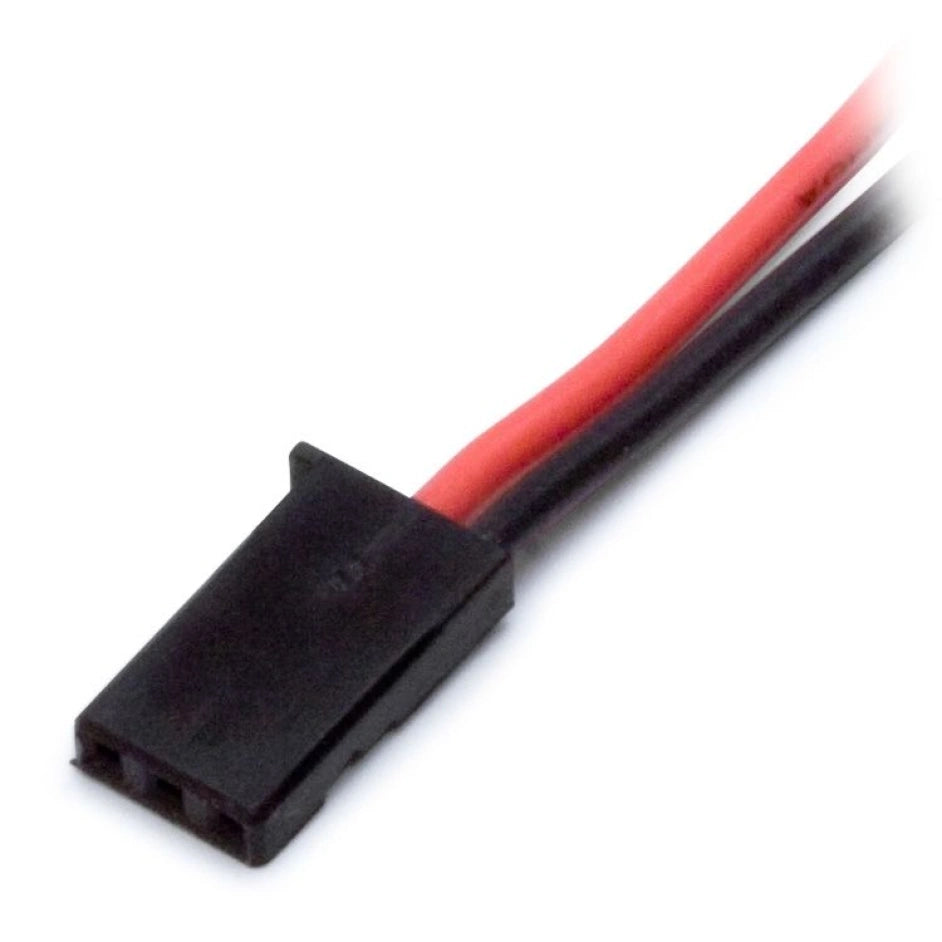 Silicone ledning med Futaba RX stik, Battery Connector 100mm