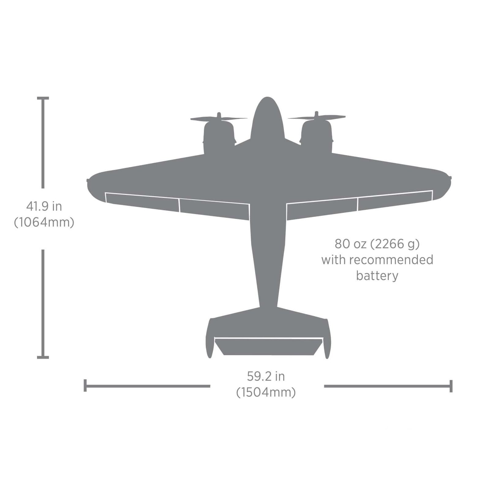Beechcraft D18/RC-45J 1.5m PNP