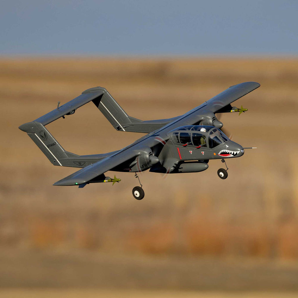 Micro OV-10 Bronco 645mm BNF Basic with AS3X and SAFE Select