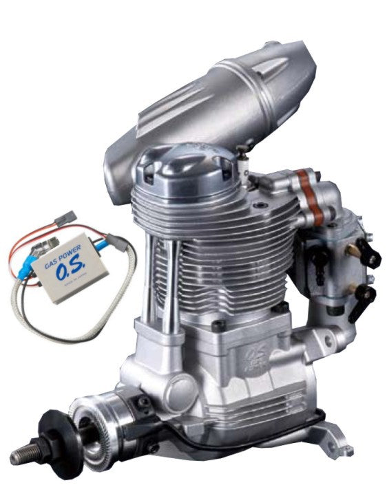 OS GF40 4-takt Bensinmotor, 39,9ccm med F-6040 lyddæmper.