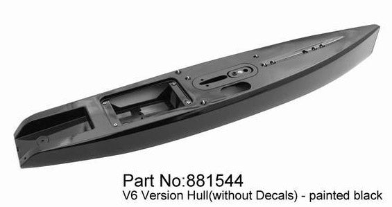 Skrog til Dragon Force DF65 V6 sejlbåd, Sort.