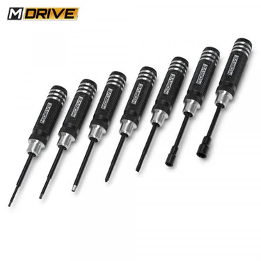 Mini Tool Set Hex & Nut Drivers + Flat & Cross 7-pak