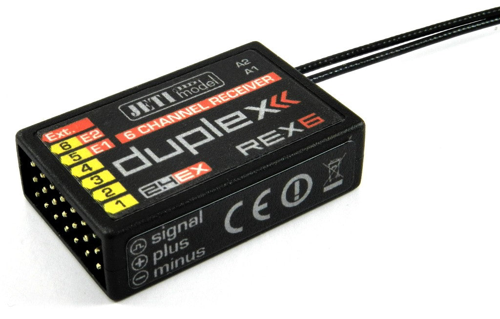 Jeti Duplex REX 6 modtager, 2,4 GHz