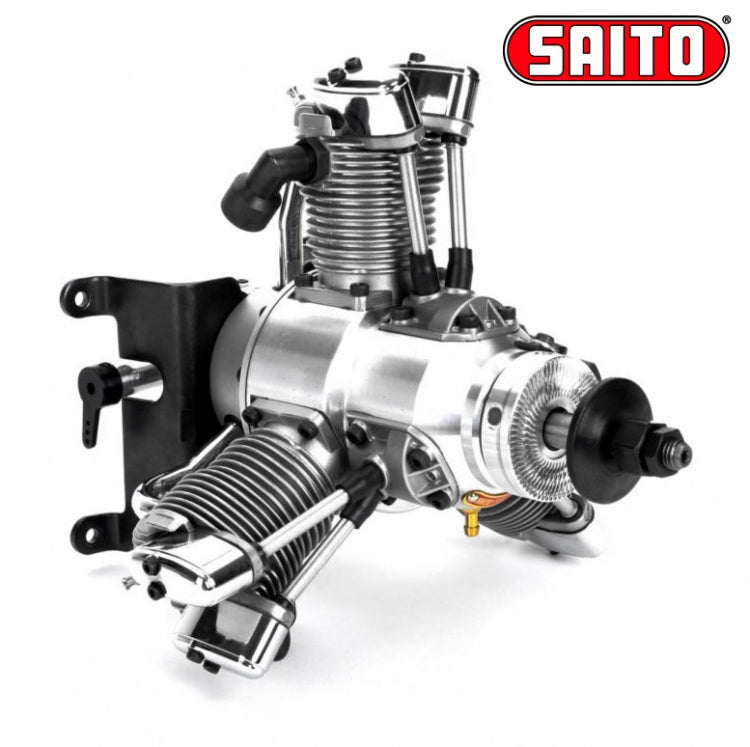 Saito FG-33R3 33cc 4-takt 3-cyl Bensin stjernemotor.