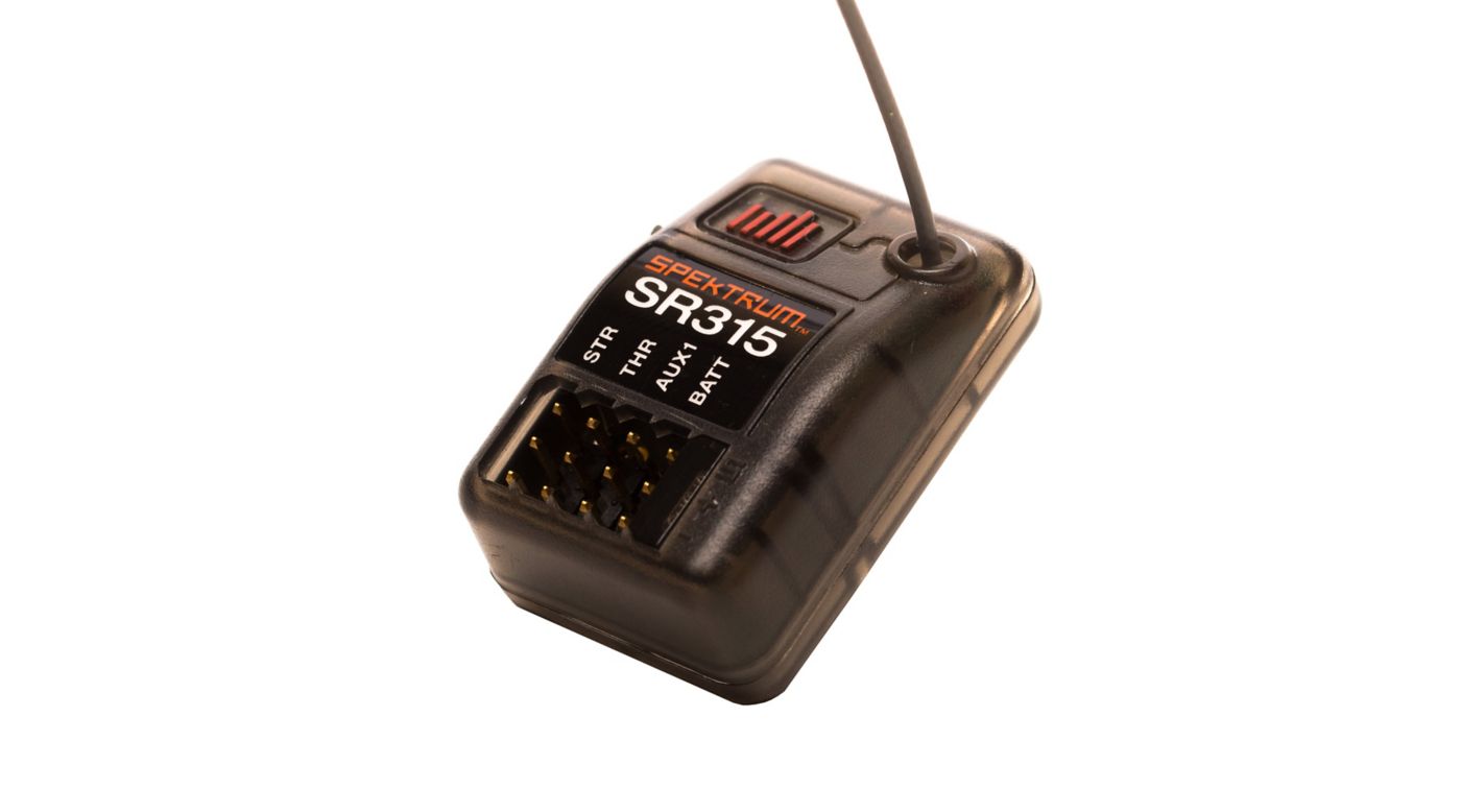 SR315- Spektrum DSMR™ 3-kanals Surface modtager, 2,4GHz.