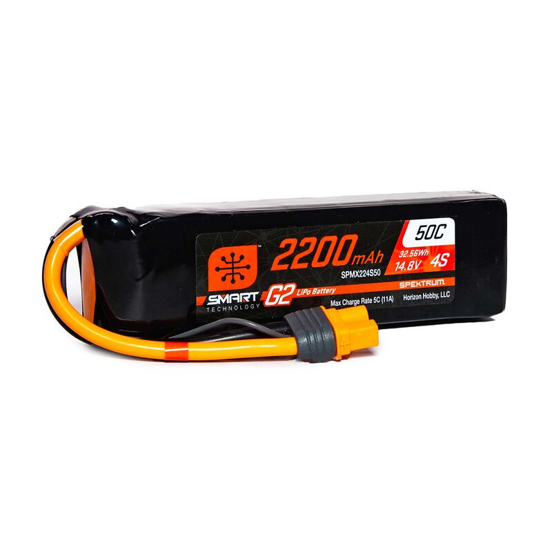 14.8V 2200mAh 4S 50C Smart LiPo G2: IC3.