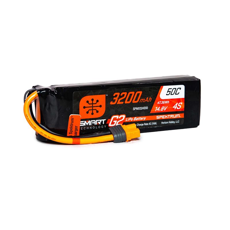 14.8V 3200mAh 4S 50C Smart LiPo G2: IC3.