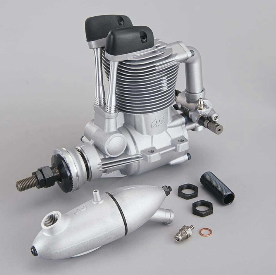 OS FS 95-V 4-takt Metanolmotor, 15,59ccm.