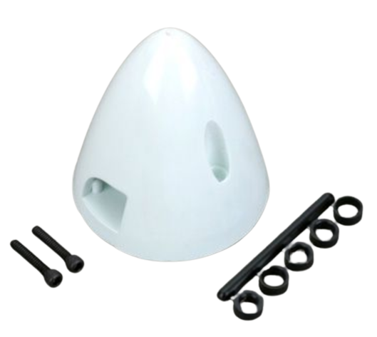 2 bladet spinner hvid 64mm (2-1/2") fra Du-Bro