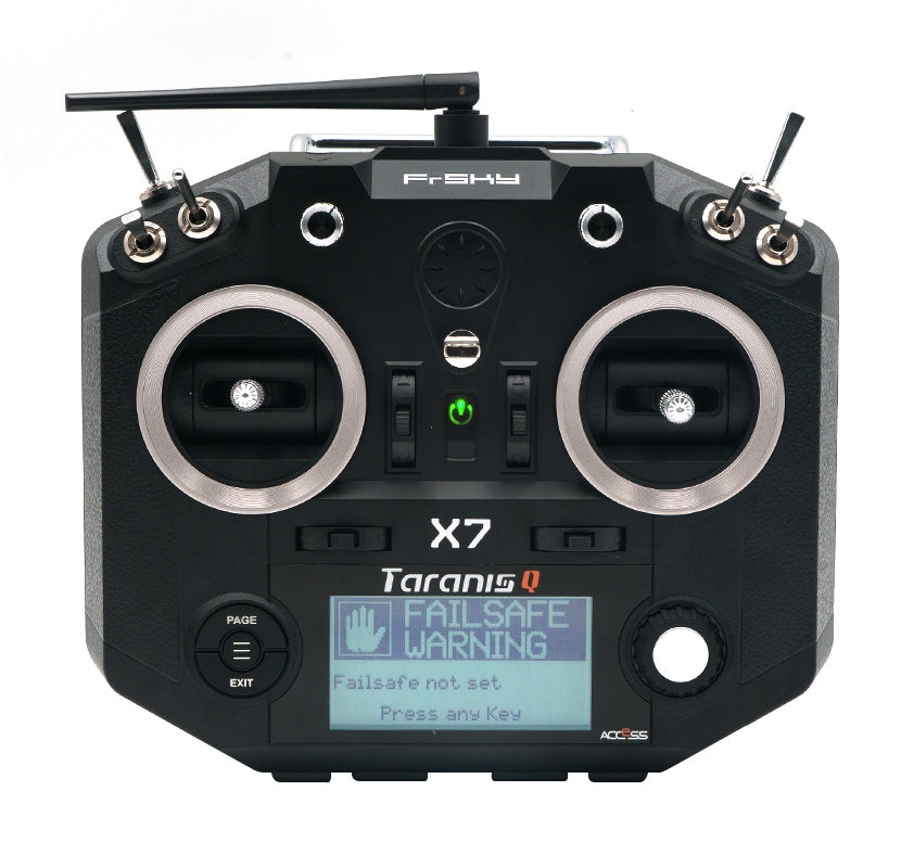 Taranis Q X7, Sort ACCST/ACCESS-sender. Husk at bestille batterier.