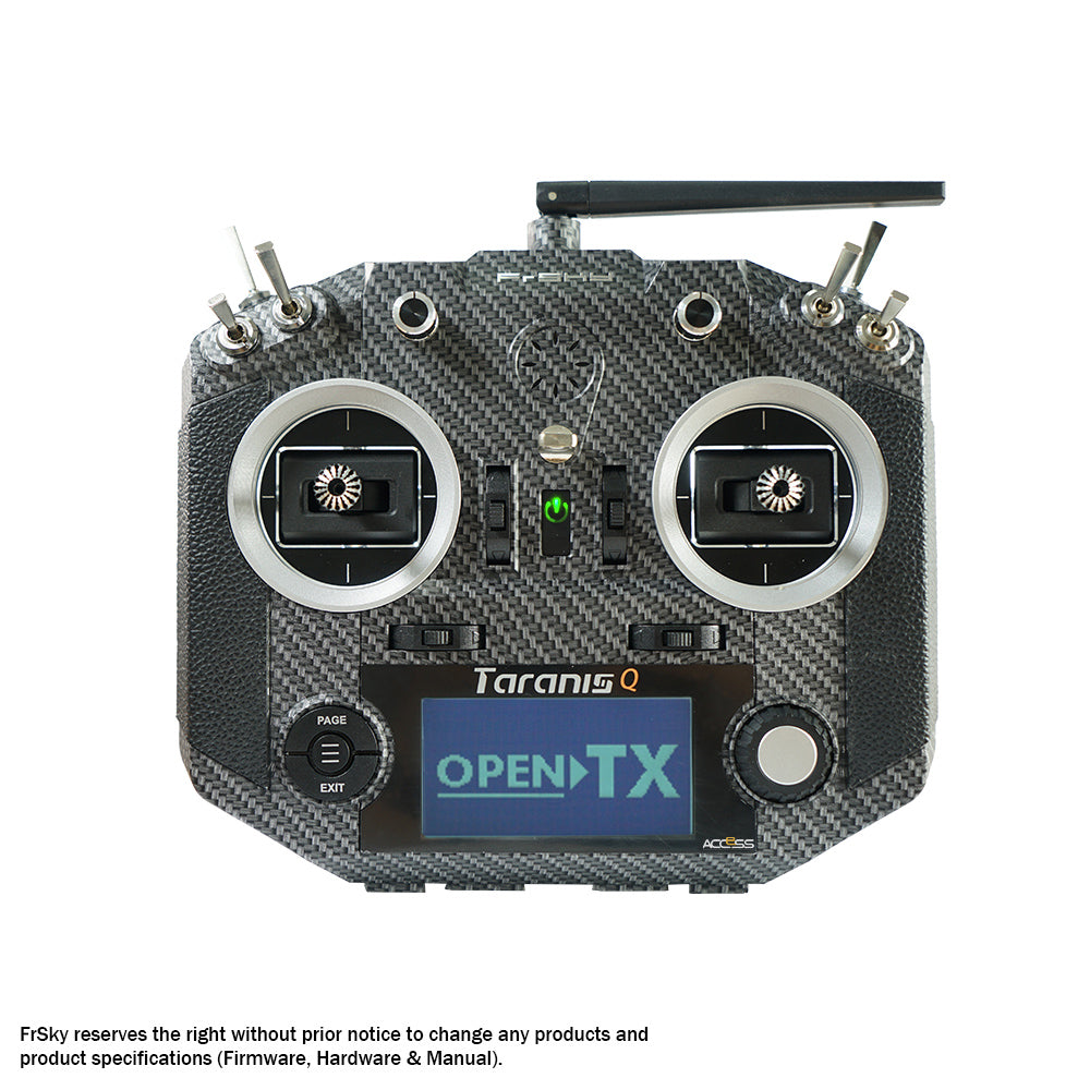 Taranis Q X7S, Carbon look ACCESS/ACCST-sender.